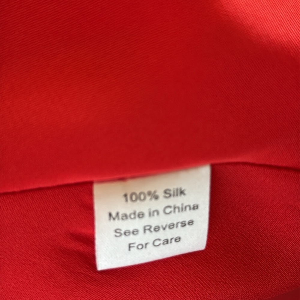 Parker Sarah Red Silk Caged Bodice Sleeveless Fit & Flare Dress Size Medium - Picture 9 of 15